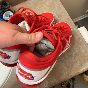 Nike Shox - Nebraska 2011 Player Issued CWS Baseball Spikes